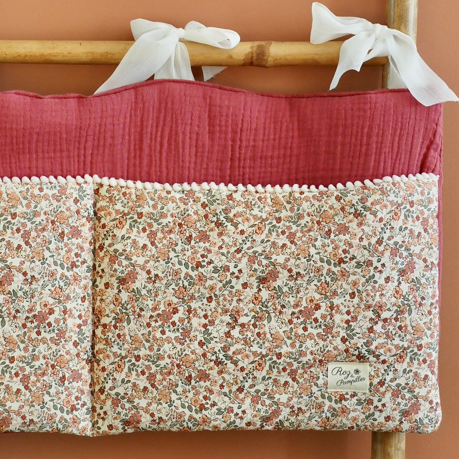 Cœur de lit Range-doudou framboise BUCOLIK