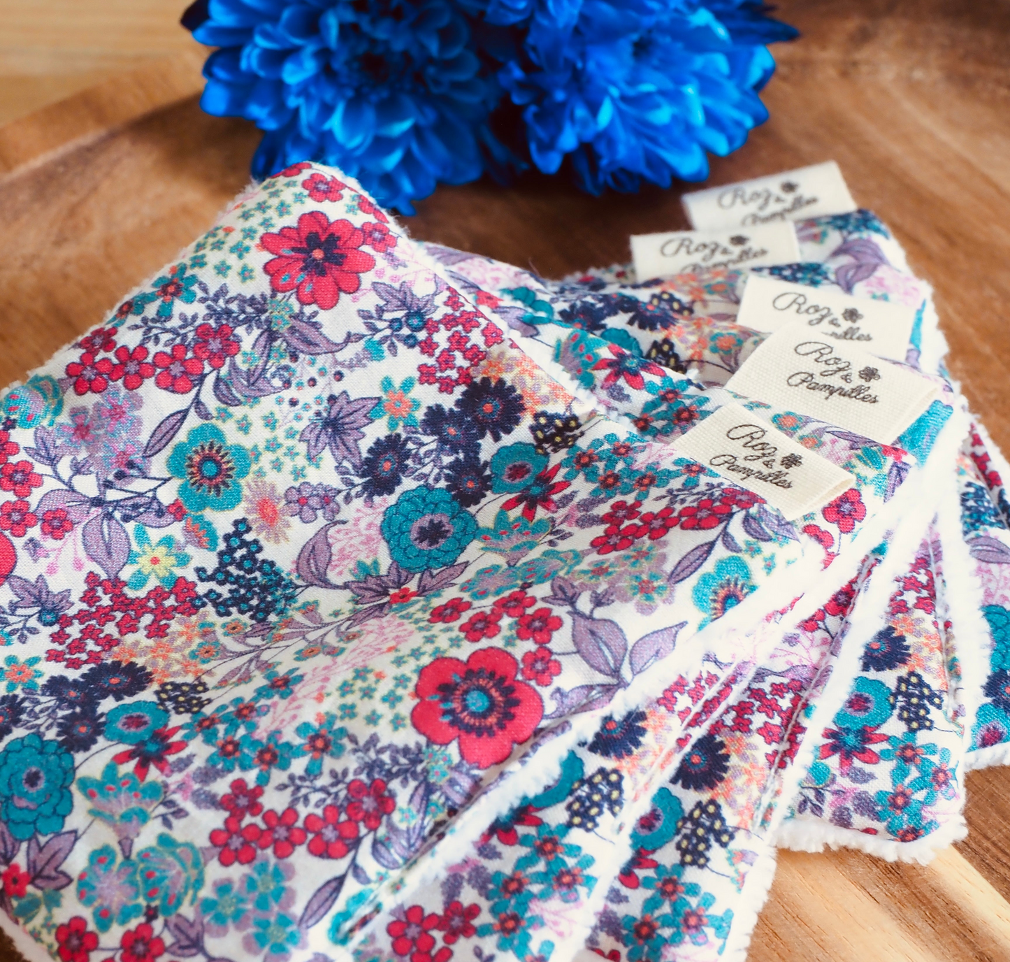 Carrés de coton IRIS