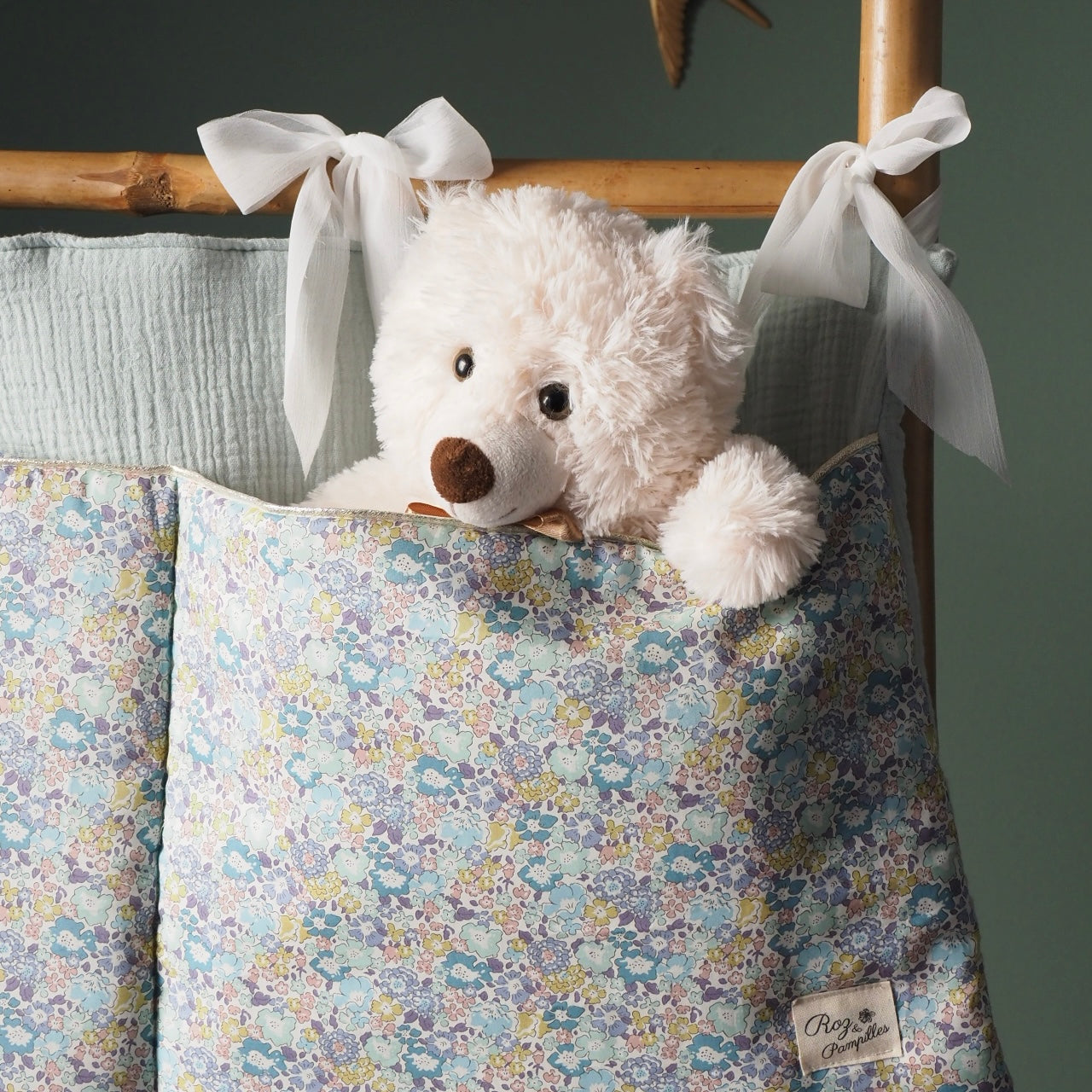 Cœur de lit Range-doudou vert tendre EDEN