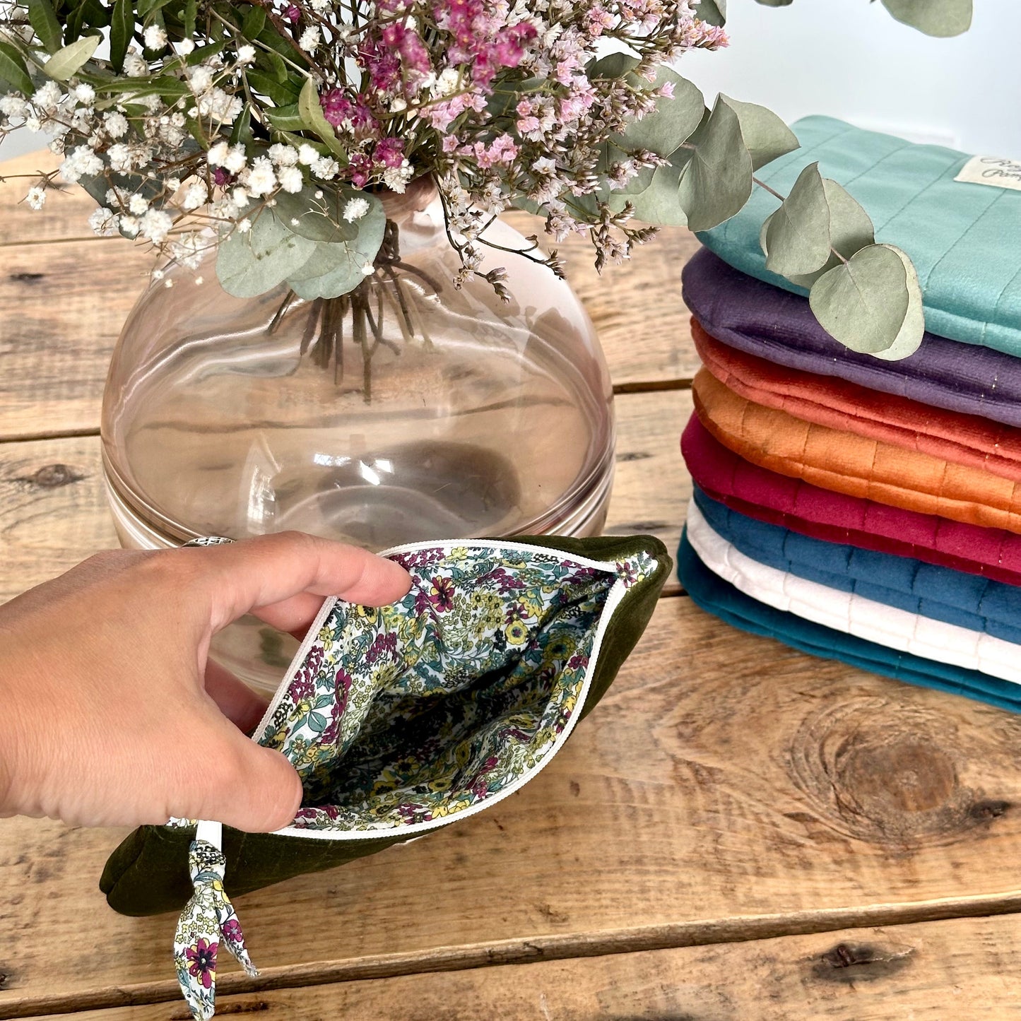 Pochette plate Velours Petit Format