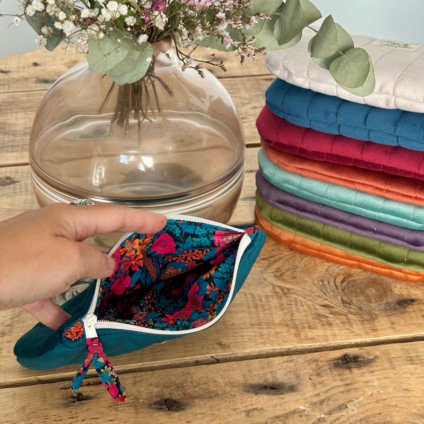 Pochette plate Velours Petit Format