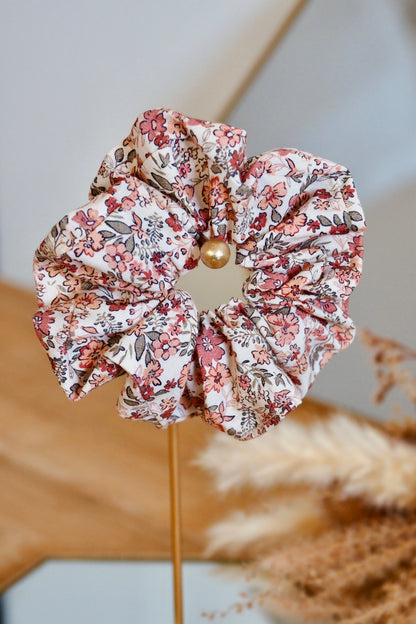 Chouchou cheveux femme fille à fleurs 