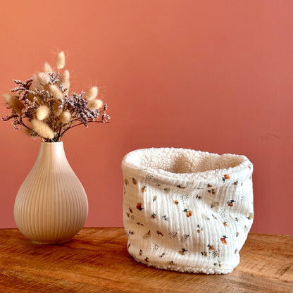 Snood réversible écru Capucine