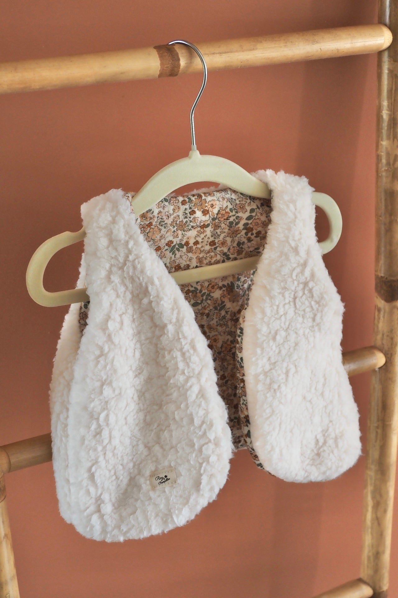 Gilet de berger réversible écru SOLEA