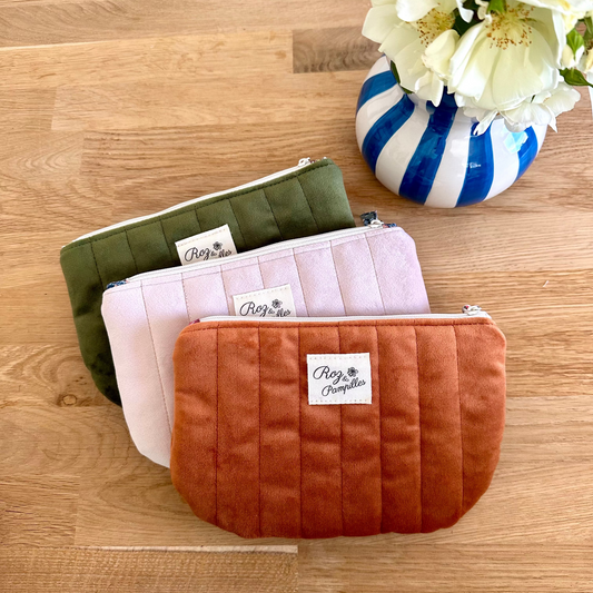 Pochette plate velours petit format