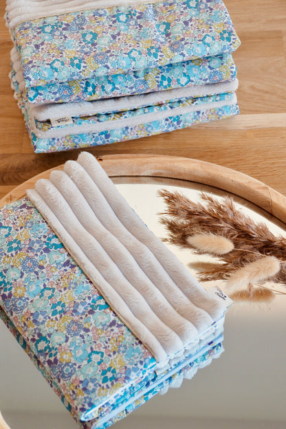 Protège carnet de santé bébé Liberty vert clair