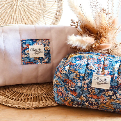 Trousse de toilette velours rose NÉRÉÏDES