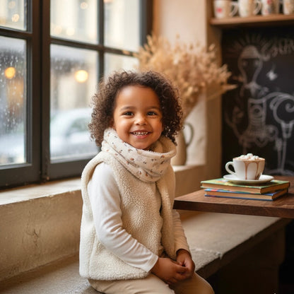 Snood réversible écru CAPUCINE